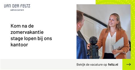 Vacature Student Stage Van Der Feltz Advocaten