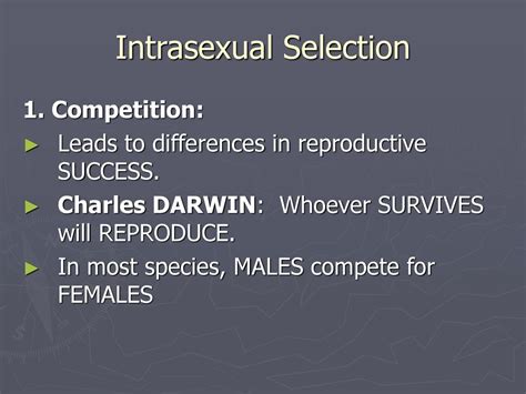 Sexual Selection Ppt Download