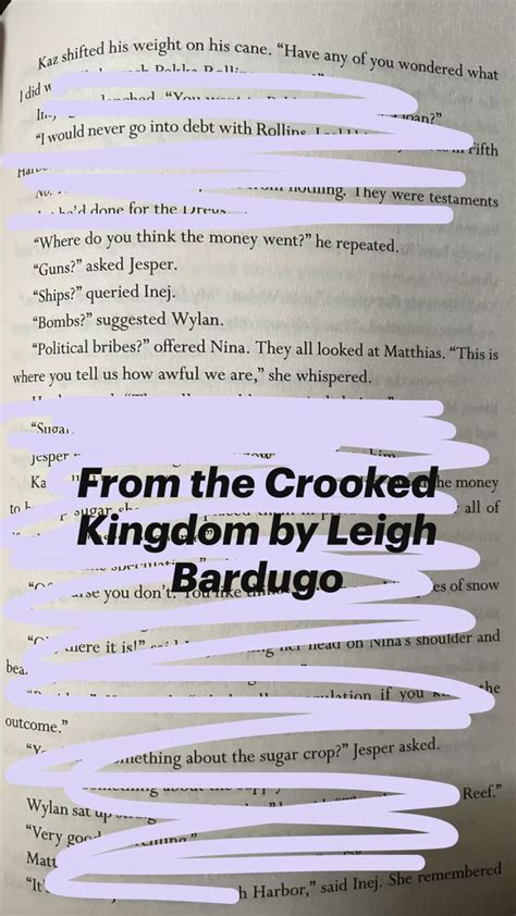 From The Crooked Kingdom By Leigh Bardugo Quotes Book Quotes Reader