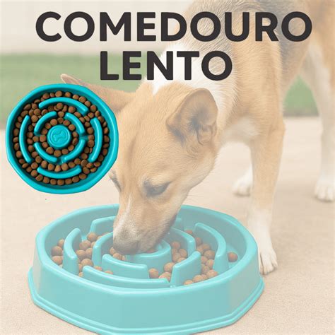 Comedouro Lento Para Cachorro - Comedouro Lento Educador Interativo de Plástico para Cachorro Anti ...