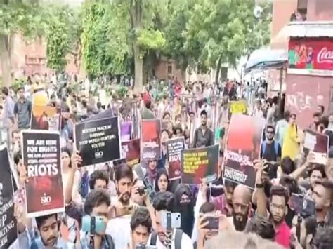 Jamia Millia Islamia University Students Protest Against Nuh Violence