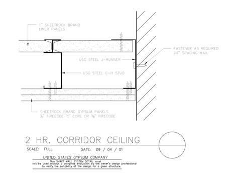 2 Hour Ceiling Assembly Gypsum Americanwarmoms Org