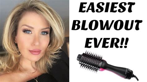 Easiest Blowout Ever Revlon One Step Hair Dryer And Styler Review Demo Revlon Hair Dryer