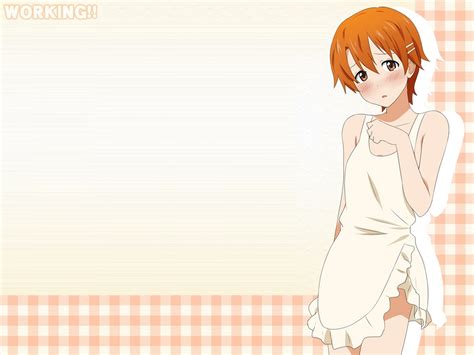 Apron Inami Mahiru Jpeg Artifacts Naked Apron Working R Konachan