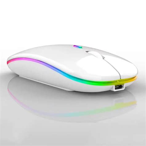 YJHBCYWM Slim And Portable Dual Mode Wireless Charging Mouse With LED