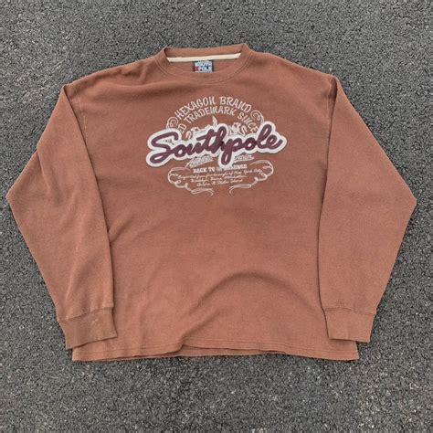 Southpole BROWN SOUTHPOLE THERMAL LONG SLEEVE Grailed