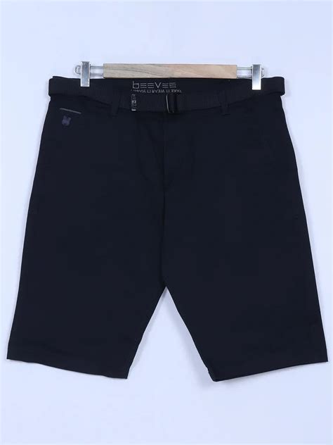 BeeVee Solid Navy Cotton Men Shorts G3 MSO0618 United States