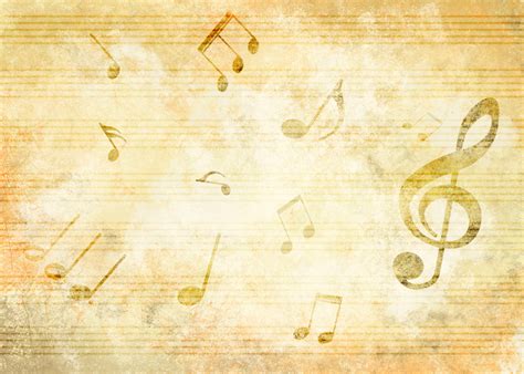 Retro Music Notes Background Music Background Musical Notation