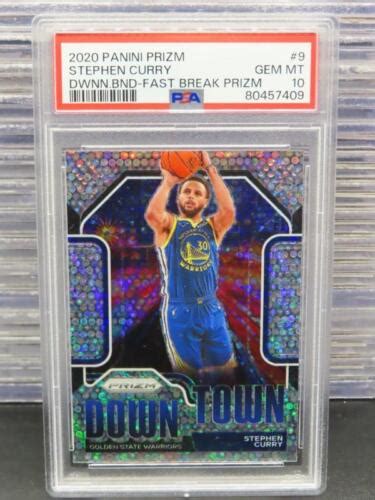 Panini Prizm Stephen Curry Downtown Bound Fast Break Prizm