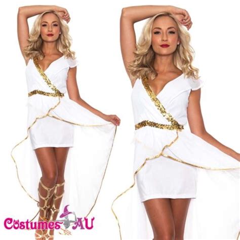 Ladies Cleopatra Egyptian Roman Toga Robe Greek Goddess Fancy Dress