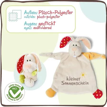 NICI Geschenkset für Babys Kleinkinder Schmusetuch Schmusetier