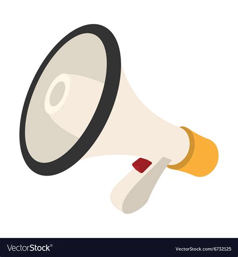 Loudspeaker Cartoon Icon Royalty Free Vector Image