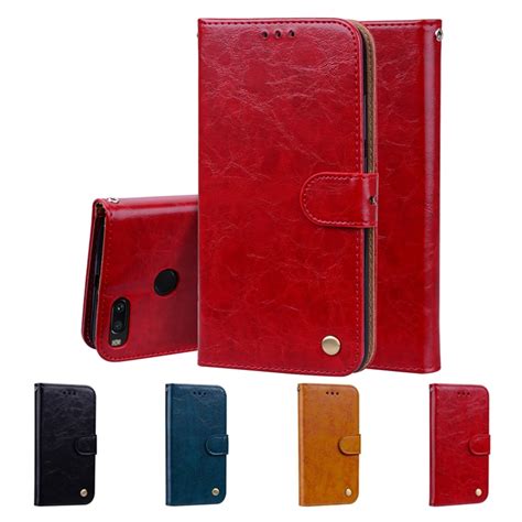 Baiscxst For Xiaomi A1 5x Redmi 4a Note 5a Case Pu Leather Flip Wallet