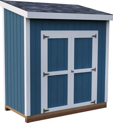 DIY 4X8 Lean-To Storage Shed Plan - 3DSHEDPLANS™