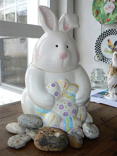 Easter Rabbit Cookie Jar Rabbit Cookies Cookie Container Biscuit Jar