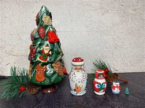 Russian Nesting Doll Christmas Tree Wooden Matryoshka Etsy