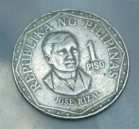 1982 JOSE RIZAL ONE PESO COIN, Hobbies & Toys, Memorabilia ...