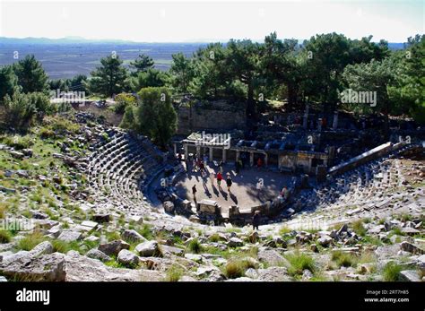 The Priene Antik Tiyatro An Amphitheatre At The Temple Of Athena