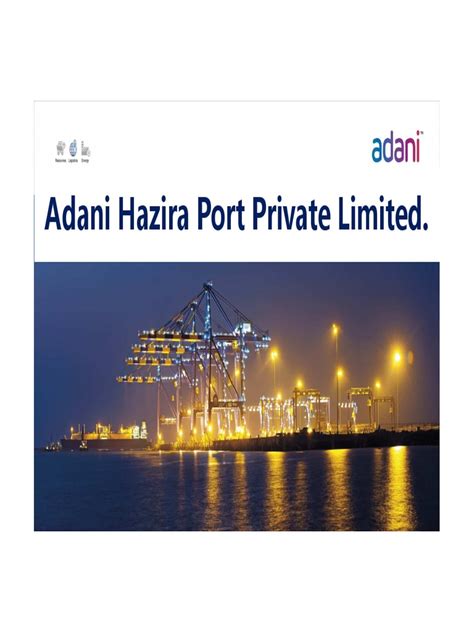 Hazira - Port - Profile (2 | PDF | Shipping | Transport