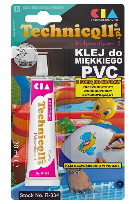 TECHNICQLL KLEJ DO MIĘKKIEGO PLASTIKU PCV PVC 20ML 9161935540