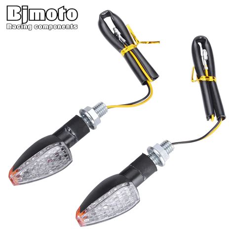 Bjmoto Pcs Motorcycle Emark Indicator Turn Signal Lamp Scooter Bike