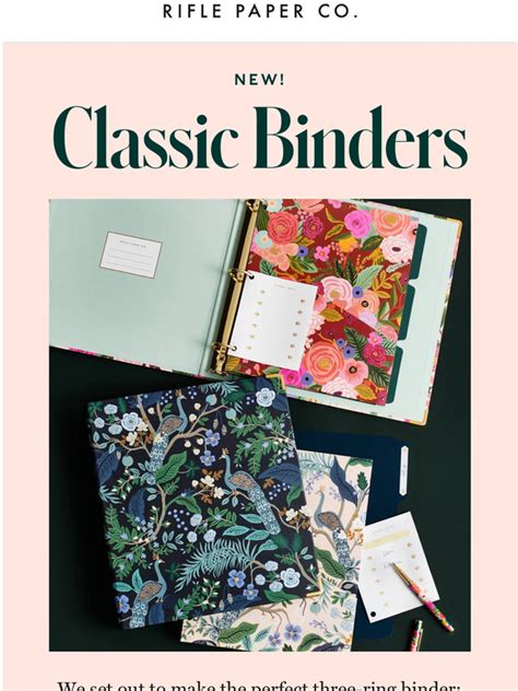 Rifle Paper Co Binders Are Here 🌸 🦚 Milled