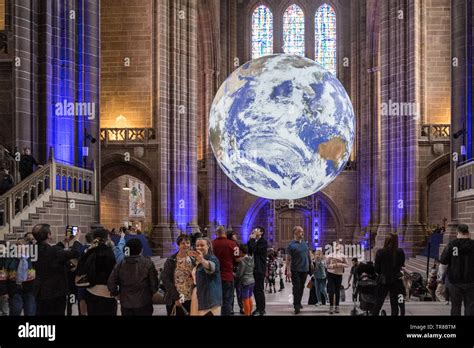 Earth Art Gaia Installation By Artist Luke Jerramat Anglican Cathedral