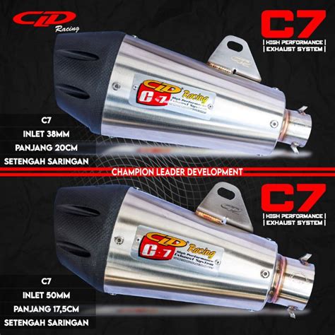 Jual Silencer Silincer Only Knalpot Cld Racing Type C Inlet Mm