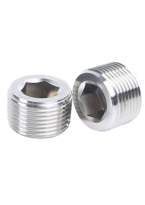 Brass Internal Hex Male Blanking Plug With BSPP BSPT And NPT Threads