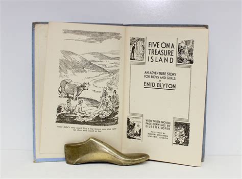 Five On A Treasure Island By Enid Blyton SIGNED Good Cloth 1942