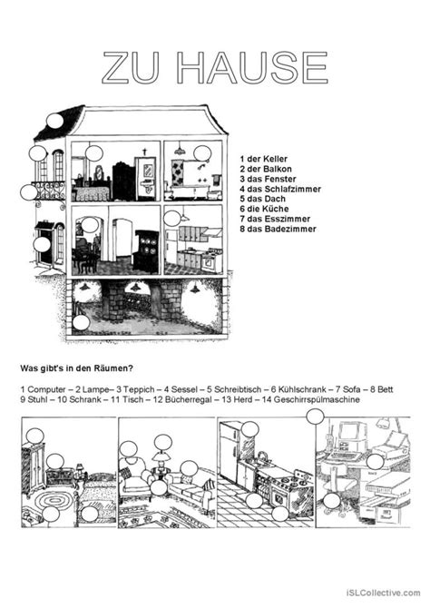 Zu Hause Deutsch Daf Arbeitsbl Tter Pdf Doc