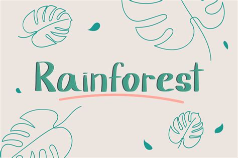 Rainforest Fuente Por Wanida Toffy · Creative Fabrica