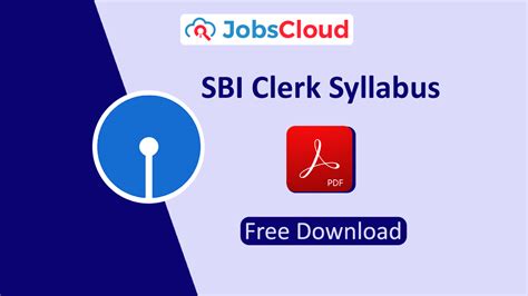 SBI Clerk Syllabus & Exam Pattern 2023 PDF Download - JobsCloud