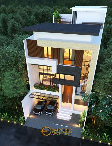 Desain Master Plan Rumah Modern 3 Lantai Bapak Leonardy Di Jakarta