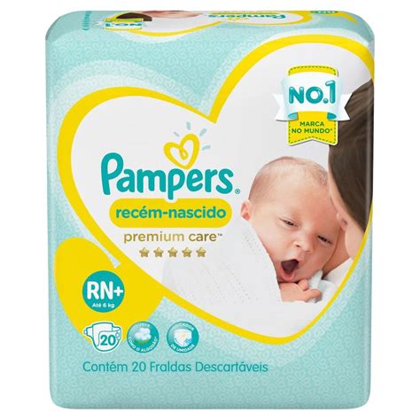 Fraldas Pampers Premium Care Rn Nb Unidades Em Promo O