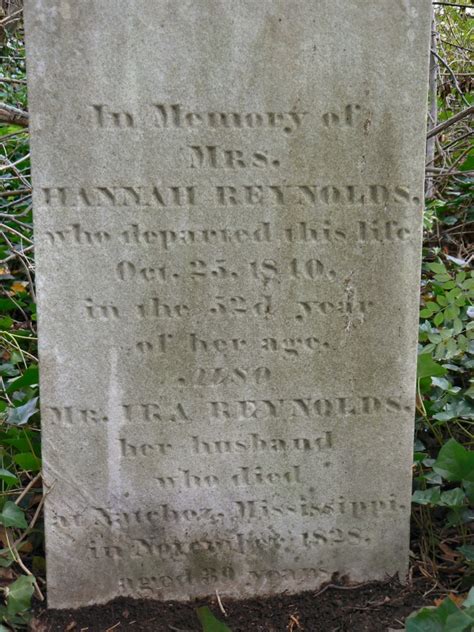 Hannah Almy Reynolds 1789 1840 Find A Grave Memorial