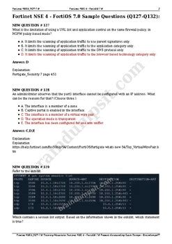 Precise NSE4 FGT 7 0 Training Materials Fortinet NSE 4 FortiOS 7 0