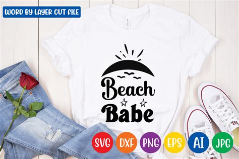 Beach Babe Svg Graphic By Trendytrinkets Creative Fabrica