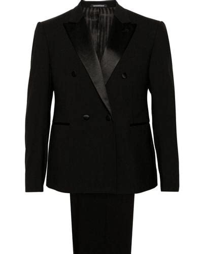 Black Emporio Armani Suits For Men Lyst