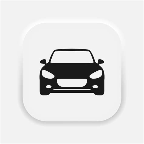 Premium Vector Car Vector Icon Isolated Simple View Front Logo Auto