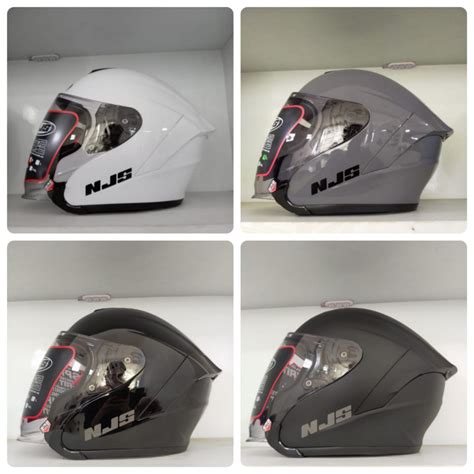 Jual Helm Half Face NJS Kairoz Solid Ongkir Termurah 2kg Shopee