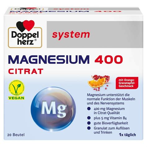 Doppelherz System Magnesium Citrat St Shop Apotheke