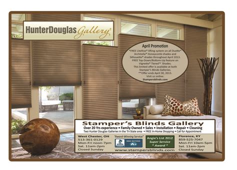 April Is Super Savings Month Stamper S Blinds Gallery Stop In And