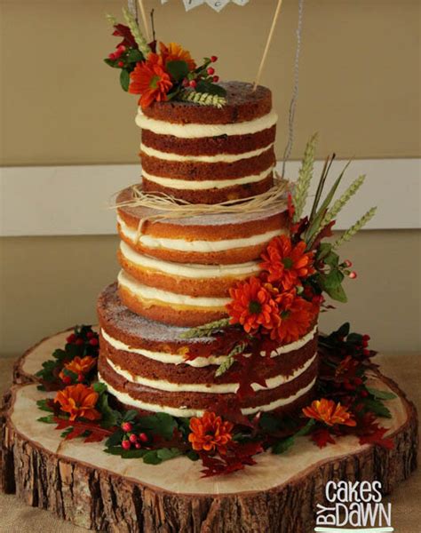 Autumnal Naked Cake Cakes By Dawn