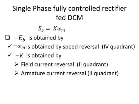 Rectifier Fed Separately Excited Dc Drives Pptx