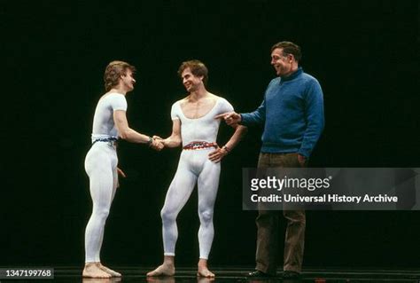 Ballet Dancers Mikhail Baryshnikov Rudolf Nureyev Onstage With