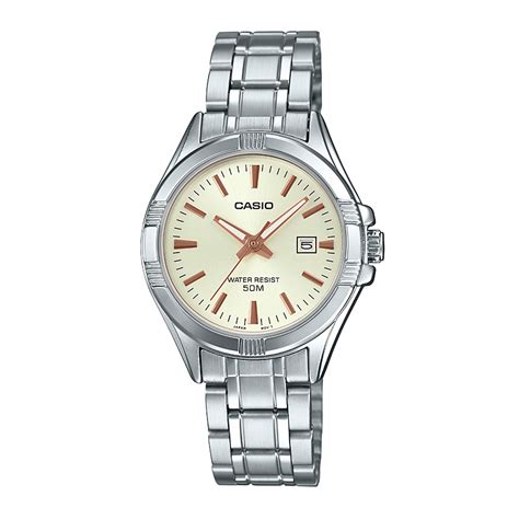 Reloj Casio Ltp D A Acero Mujer Plateado Btime