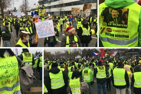 Acte VIII des gilets jaunes en Alsace grande manifestation à Colmar