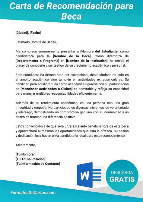 Carta Para Solicitud De Beca Formatos Y Ejemplos Wo