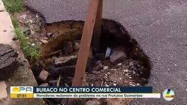 Bom Dia Par Moradores Reclamam De Buraco Na Rua Frutuoso Guimar Es